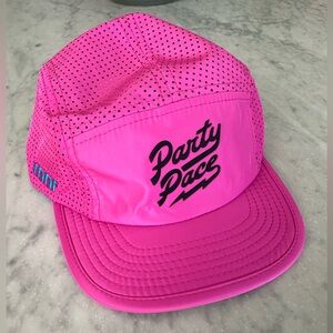NWOT - Rnnr Party Pace Pink Performance Cap (standard / 56 cm)